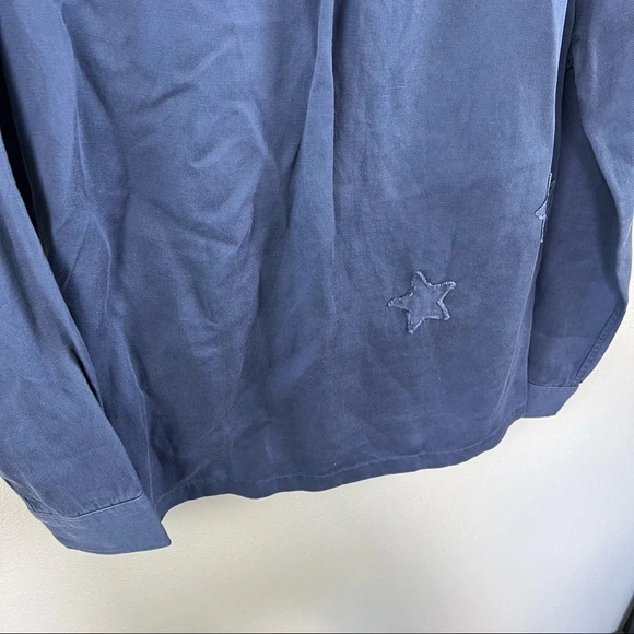 NWOT Rails Kato Military Shirt Jacket Tokyo Blue Patch Casual Women’s Medium - Picture 11 of 14